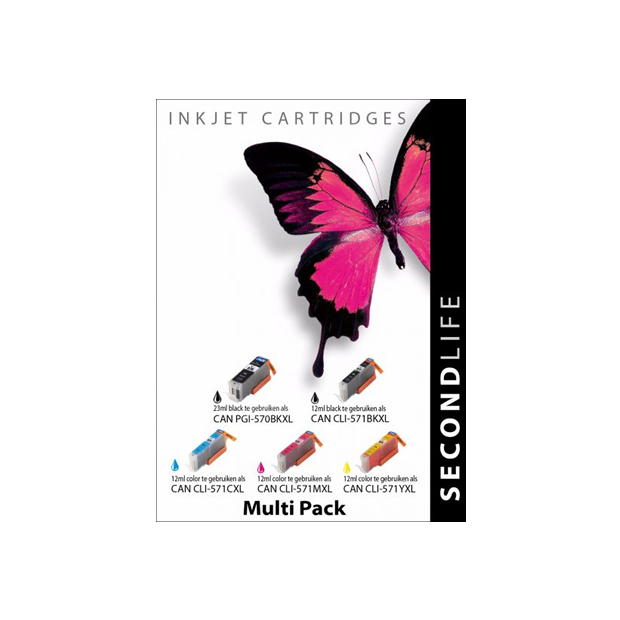 SecondLife - Multipack Canon 570/571 Serie SecondLife - Multipack Canon 570/571 Serie